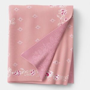 Floral Knit Jacquard Throw Blanket Pink/ Cream - Threshold with Studio
McGee